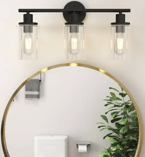 Pia Ricco 1JAY-81963 23.64 Inch 3 Light Bronze Transitional Bathroom Vanity Light