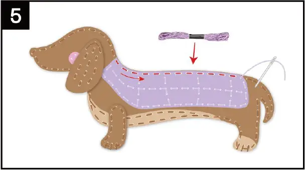 anko 43284870 Felt Sewing Kit Dog 5