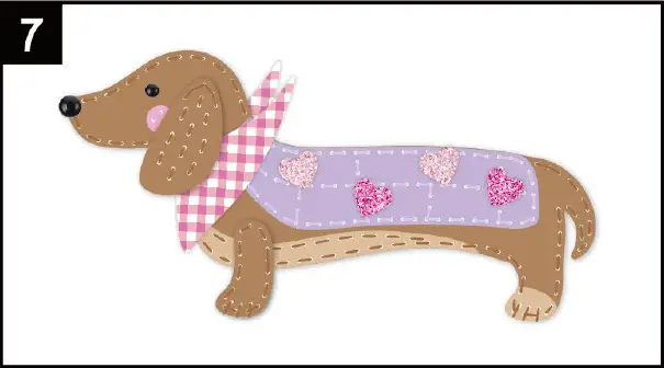 anko 43284870 Felt Sewing Kit Dog 7