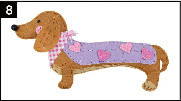 anko 43284870 Felt Sewing Kit Dog 7