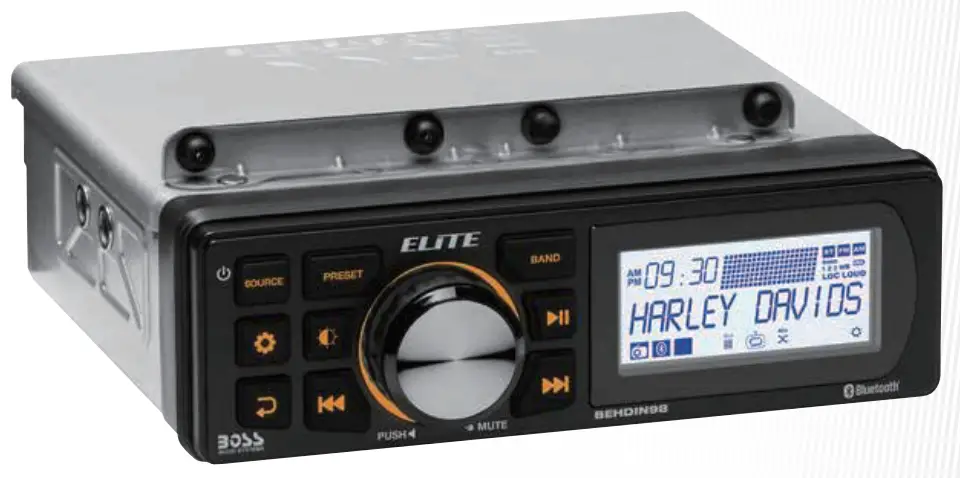 BOSS-AUDIO-BEHDIN98-Bluetooth-288W-Single-DIN-MP3-or-WMA-AM-or-FM-Receiver-FIG-1