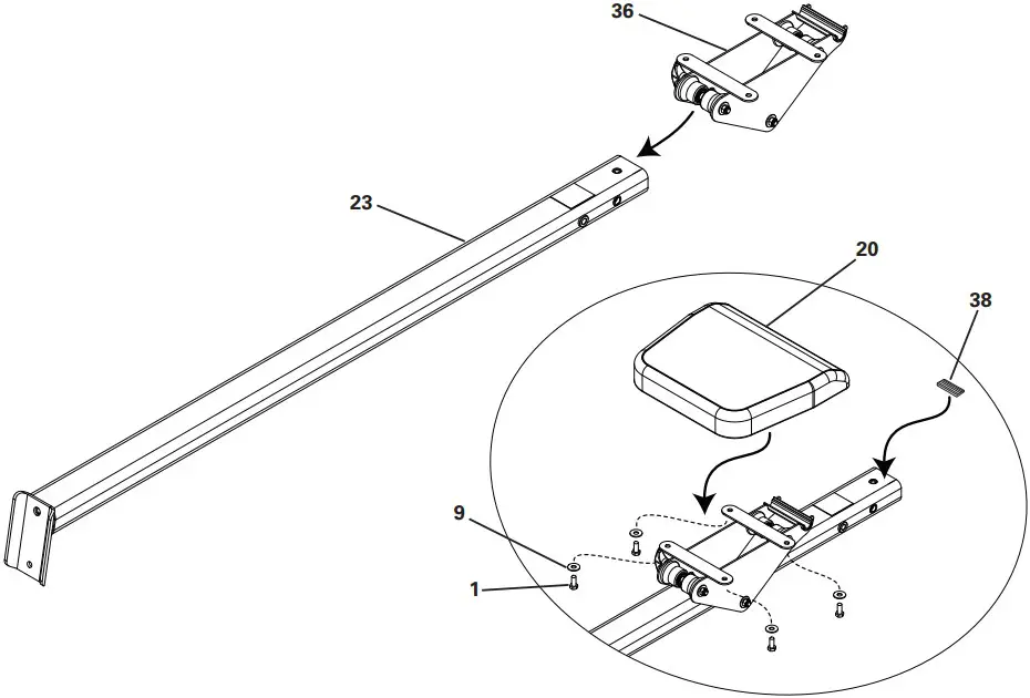 Assemble the Seat Rail