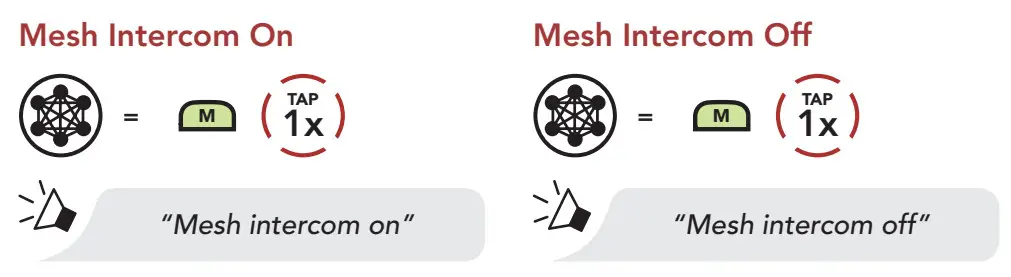 Harley DAVIDSON Audio 50S Motorcycle Bluetooth Communication System - Mesh Intercom