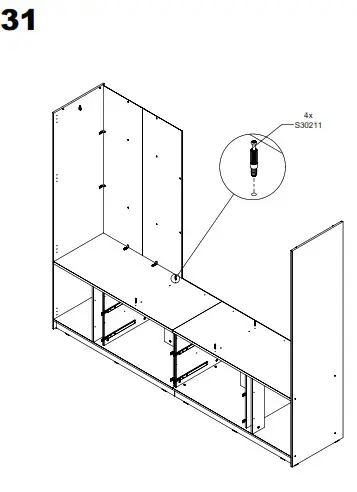 FORTE LXNS962 Luano Wardrobe - fig 27