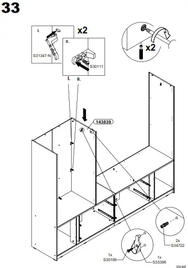 FORTE LXNS962 Luano Wardrobe - fig 30