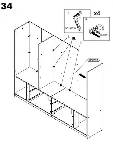 FORTE LXNS962 Luano Wardrobe - fig 31