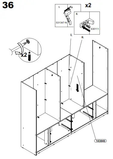 FORTE LXNS962 Luano Wardrobe - fig 34