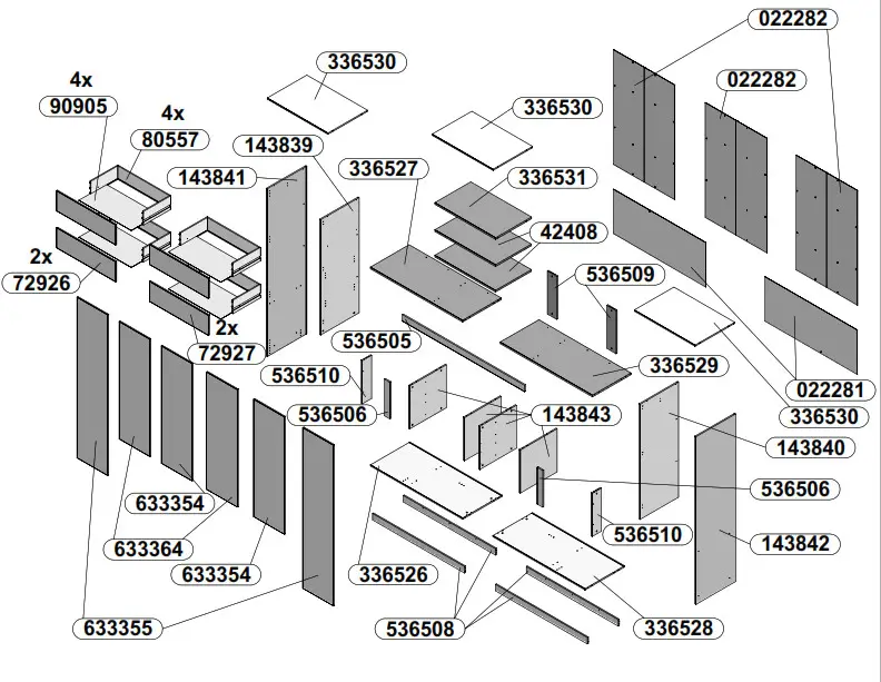 FORTE LXNS962 Luano Wardrobe - fig 3