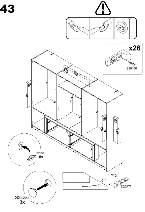 FORTE LXNS962 Luano Wardrobe - fig 46