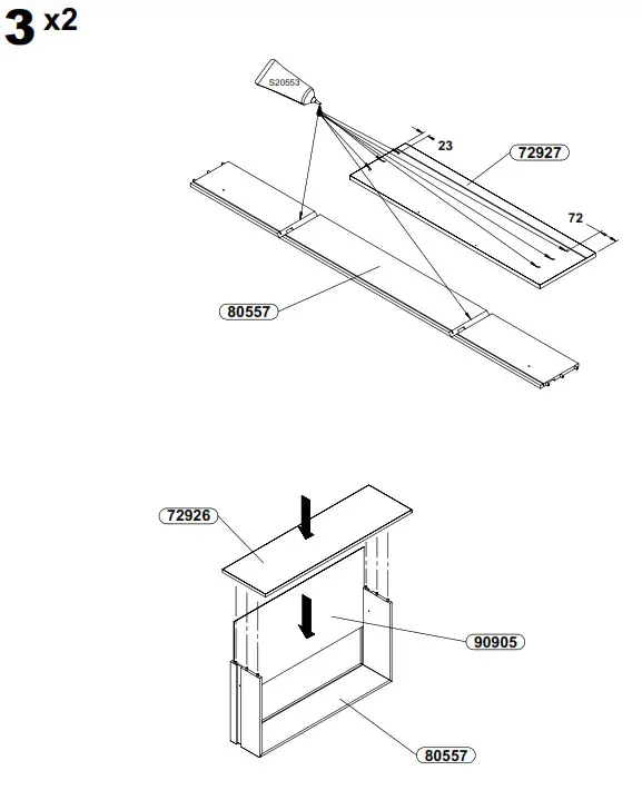 FORTE LXNS962 Luano Wardrobe - fig 9