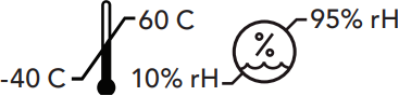 Starkey StarLink TV - Temperature and humidity ranges