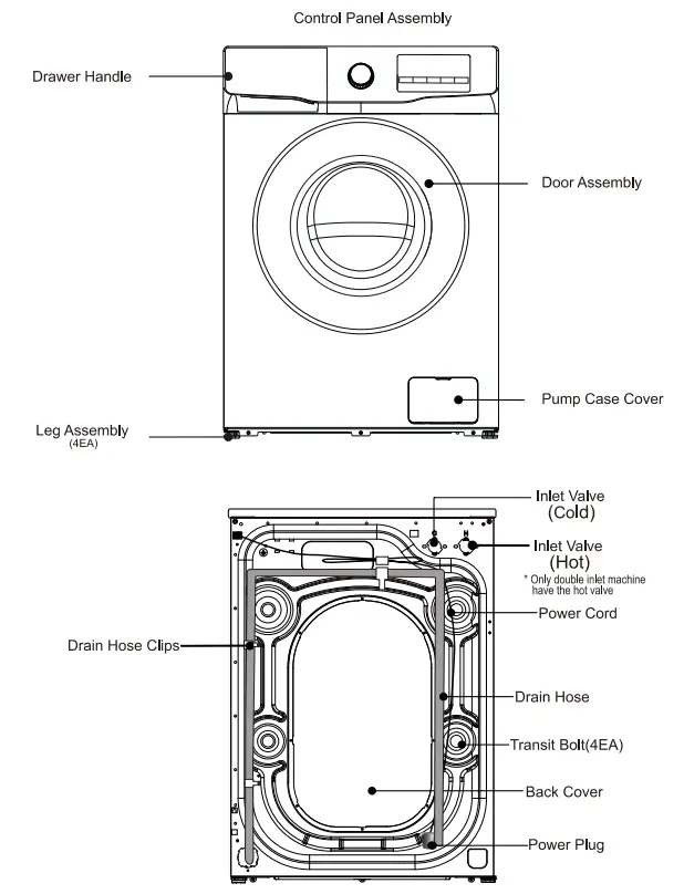 TCL P618FLW Washing Machine - overview
