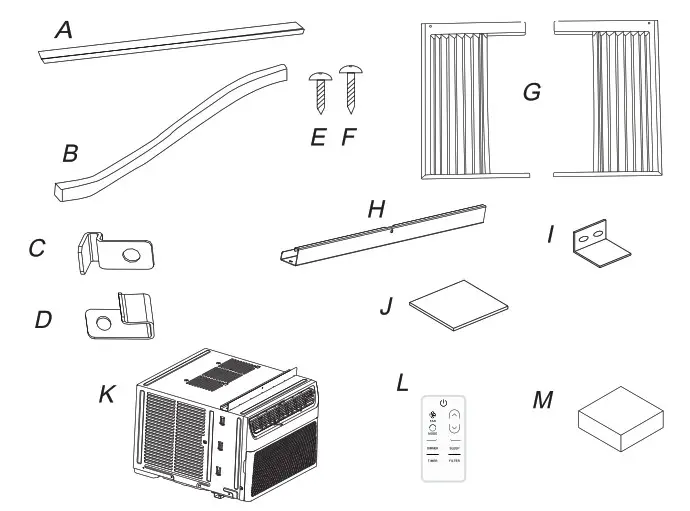 Hisense AW0823CW1W Window Air Conditioner - fig 1