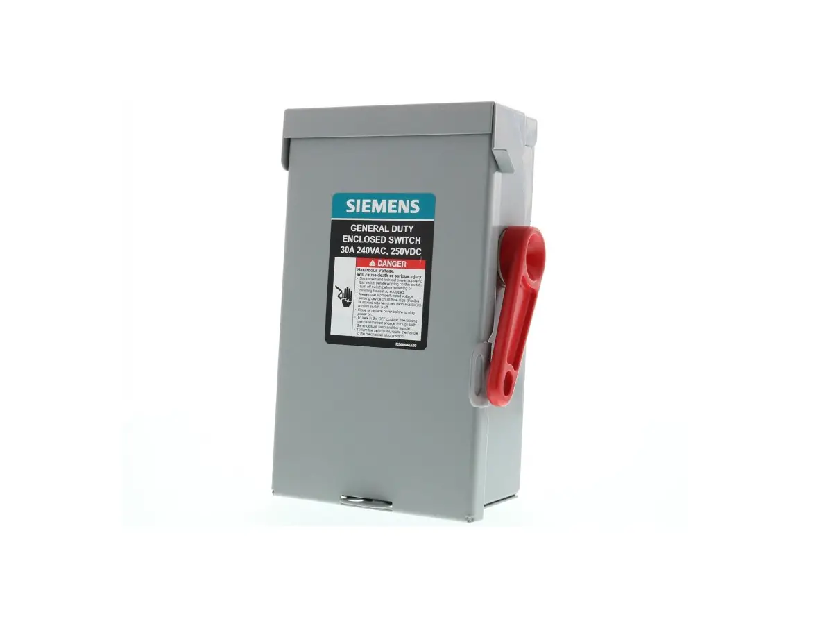 Siemens 09175 Double Break Enclosed Safety Switch Owner's Manual Siemens 09175 Double Break Enclosed Safety Switch Owner's Manual