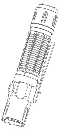 OLIGHT Warrior 3 Upgraded Dual Switch Tactical Torch Black