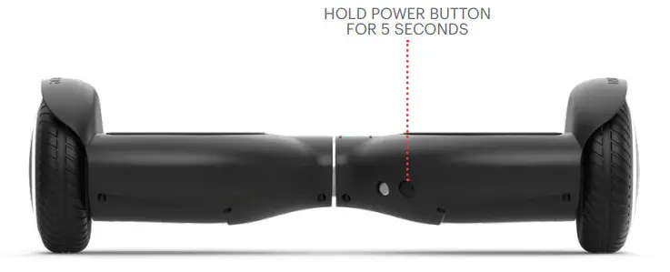 JETSON JPRISM-BLK Prism All Terrain Hoverboard - power button 2