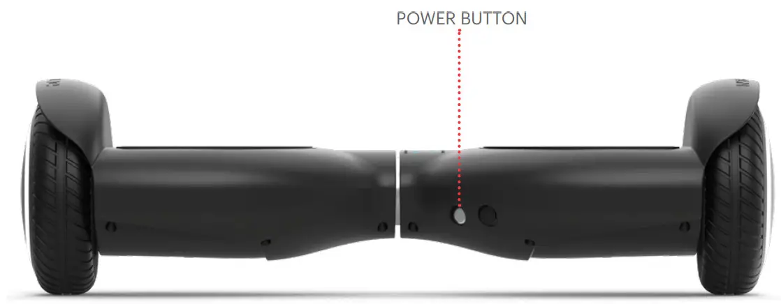 JETSON JPRISM-BLK Prism All Terrain Hoverboard - power button