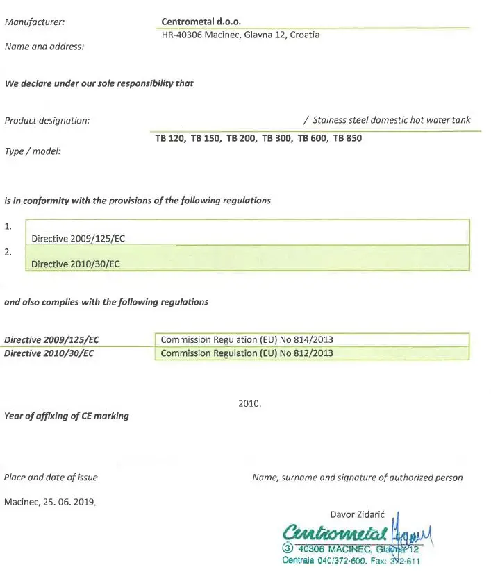 Centrometal-TB-120-Stainless-Steel-Water-Heater-FIG-11