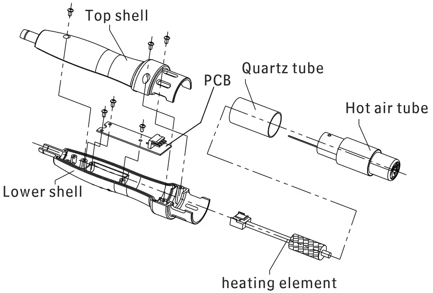 ATTEN AT8502D Soldering Staiton SMD Rewoek 2 in 1 - Function1