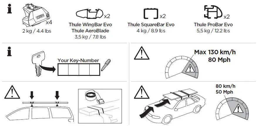 THULE 710601 Evo Flush Rail fig-1