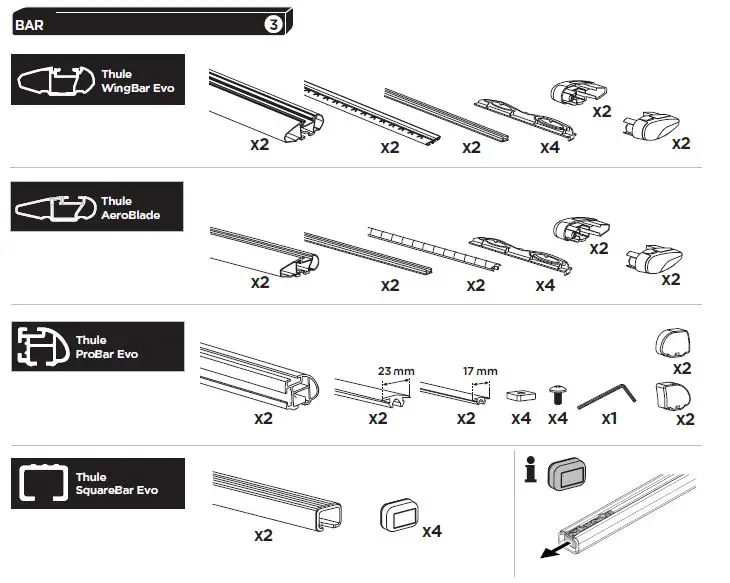 THULE 710601 Evo Flush Rail fig-3