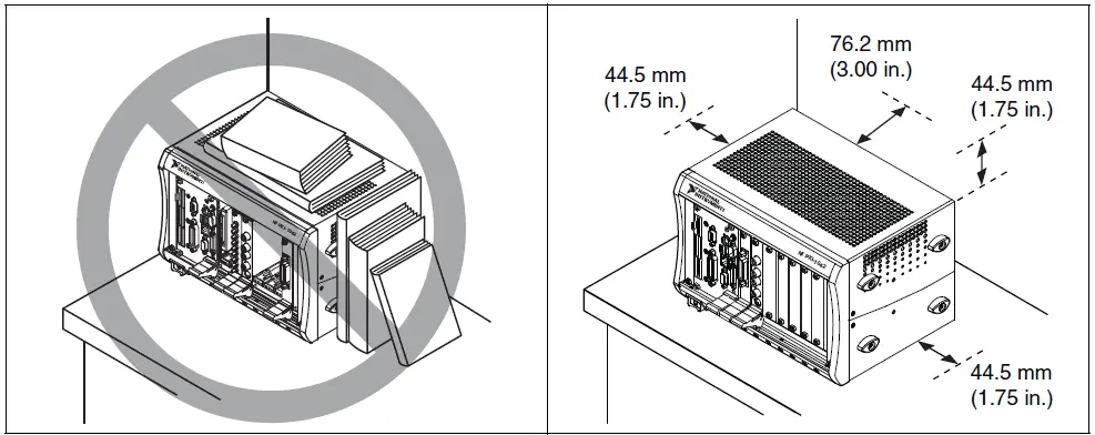 NATIONAL INSTRUMENTS PXIe-6548 Maintain Forced-Air Cooling 1