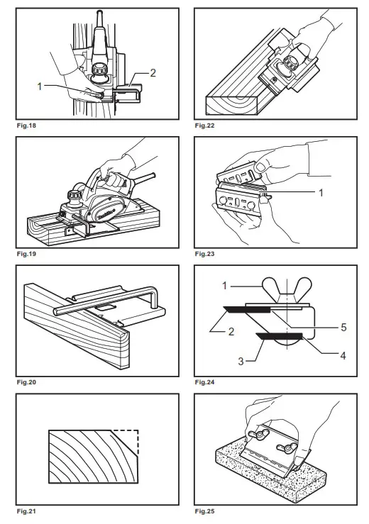 makita KP0800 Electric Planer - fig 2