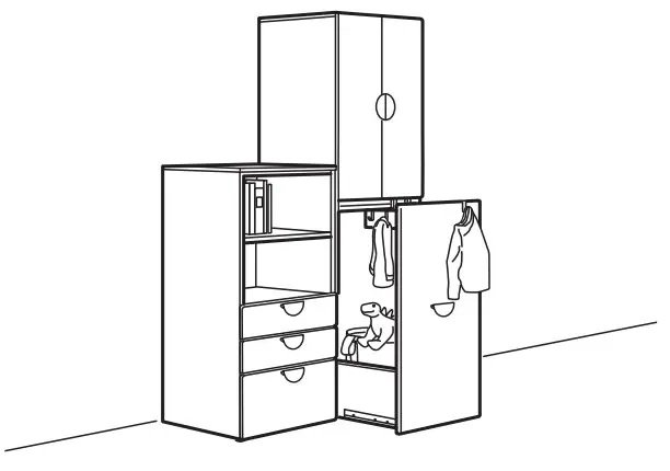 IKEA SMÅSTAD Loft Bed White - Designed