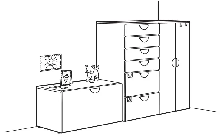 IKEA SMÅSTAD Loft Bed White - Endless