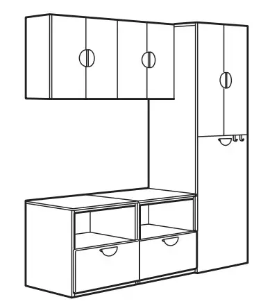 IKEA SMÅSTAD Loft Bed White - Other parts