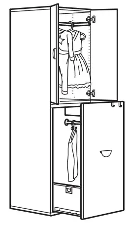 IKEA SMÅSTAD Loft Bed White - Ready-made