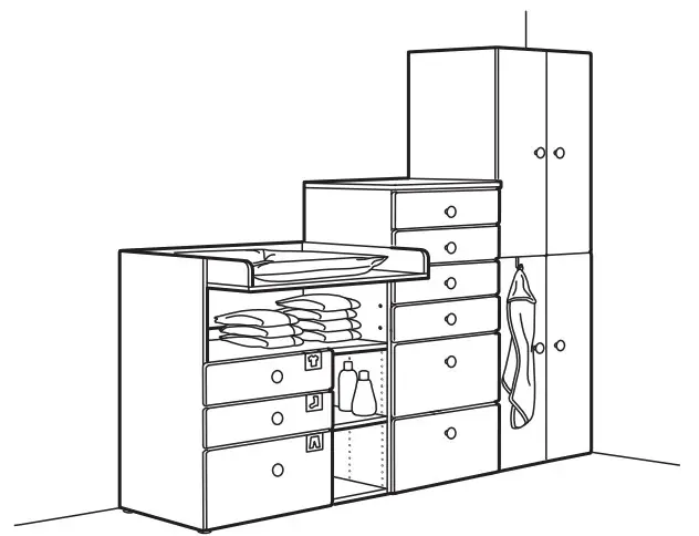 IKEA SMÅSTAD Loft Bed White - children