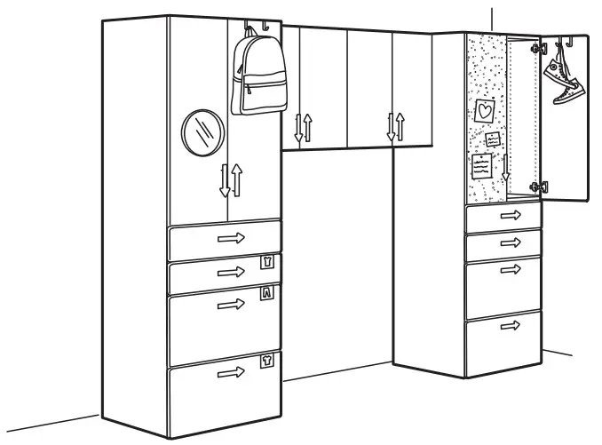 IKEA SMÅSTAD Loft Bed White - prominent