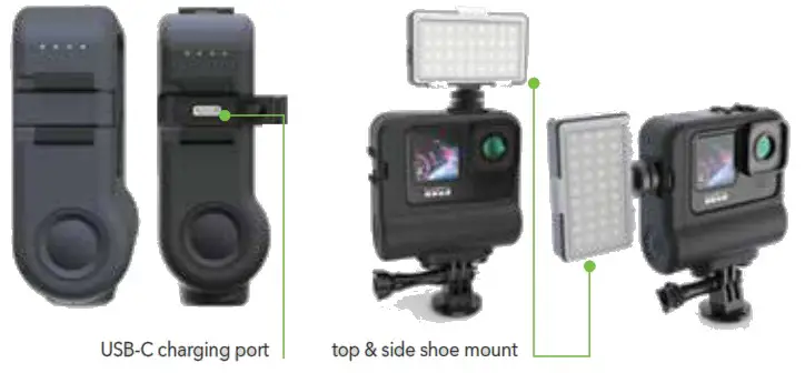 digipower GoPro HERO9 01 11 Series Battery Case Extender - MOUNTS