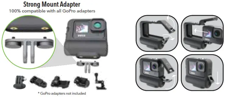 digipower GoPro HERO9 01 11 Series Battery Case Extender - QUICK INSTALL