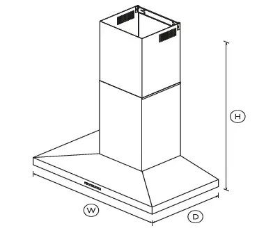 FISHER-PAYKEL-HC36PHTX1-N-Wall-Range-Hood-Pyramid-Chimney-FIG- (1)