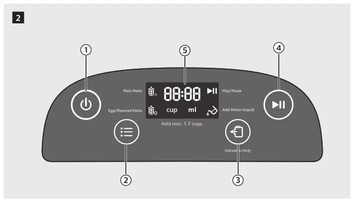 PHILIPS HR2665 Pasta Maker Pasta Machine - Parts 2