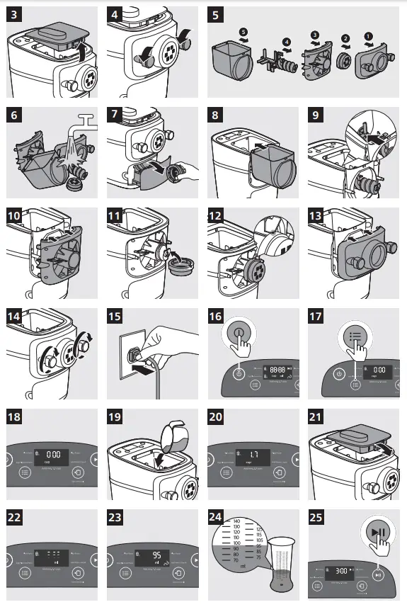 PHILIPS HR2665 Pasta Maker Pasta Machine - Parts 3
