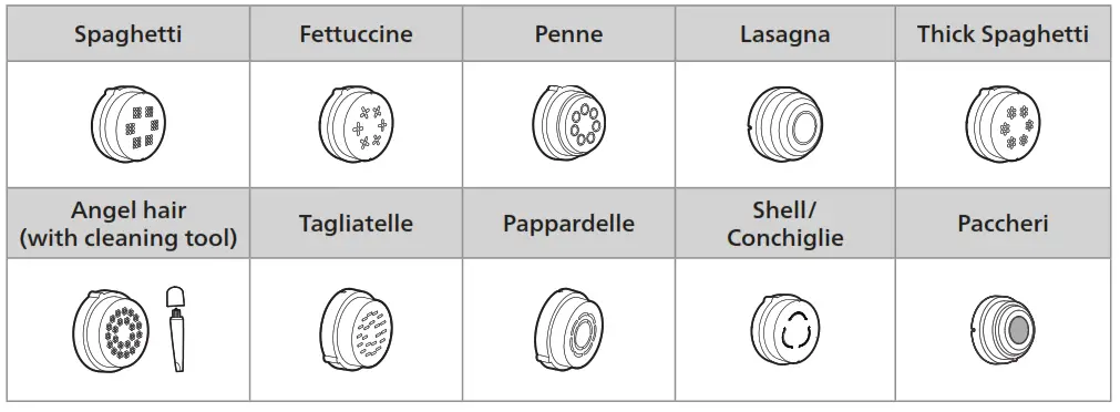 PHILIPS HR2665 Pasta Maker Pasta Machine - Symbol 1