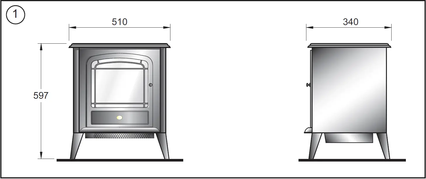 Dimplex CLUB CLB20E Optiflame Stove Fire 01