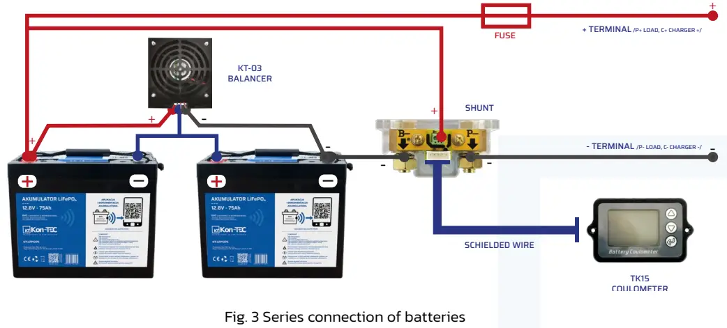 Kon TEC KT LFP1250 50Ah Lithium Iron Phosphate Lifepo4 Battery - BATTERIES
