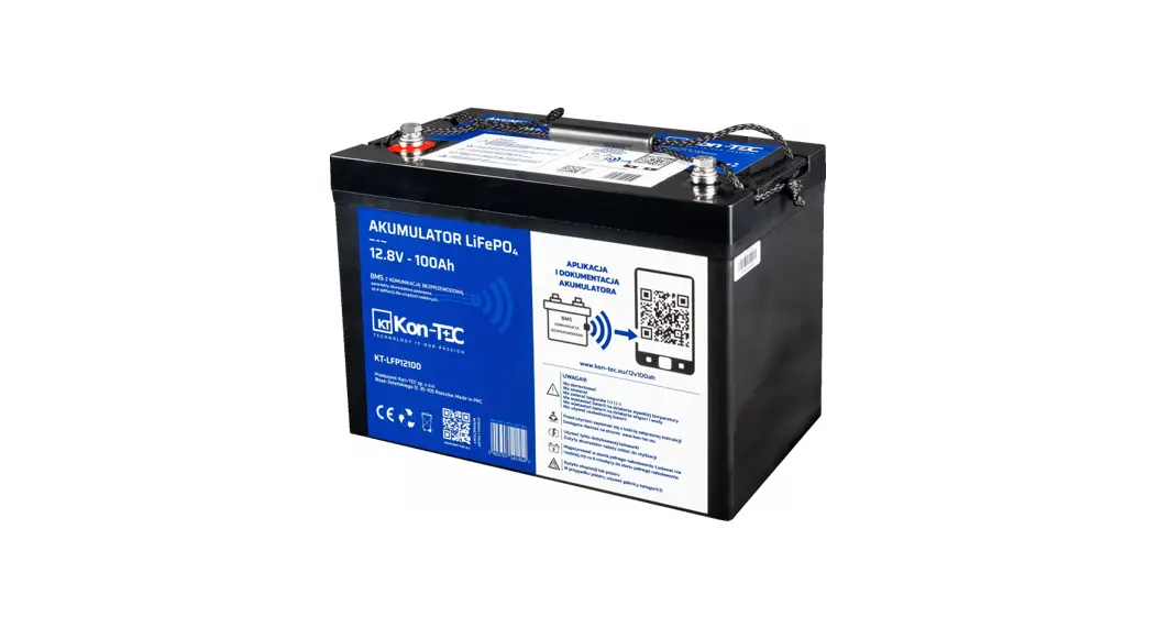 Kon-tec Kt-lfp1250 - 50ah Lithium Iron Phosphate Lifepo4 Battery User Manual