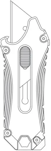 OKNIFE Otacle Utility Knife 3.38 Inch Closed Blade-FIG1