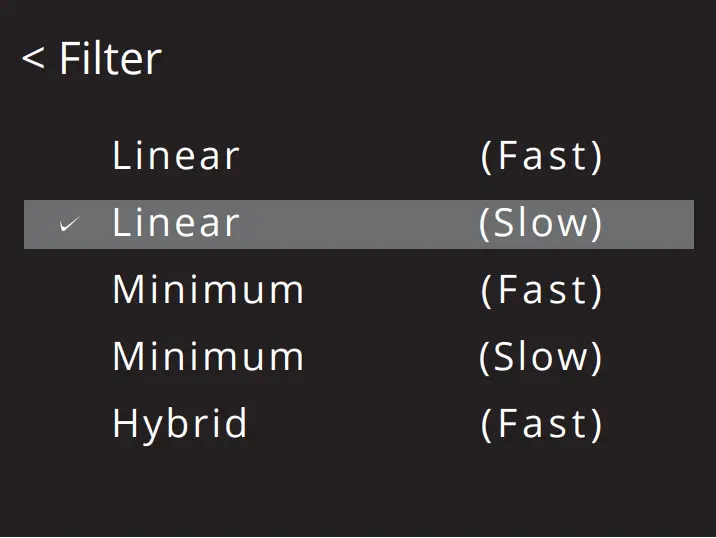 audiolab 7000A - Menu Options 1