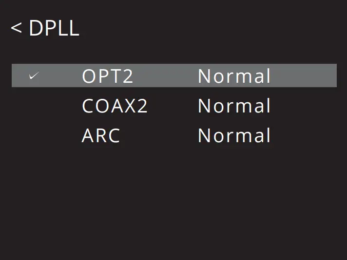 audiolab 7000A - Menu Options 3