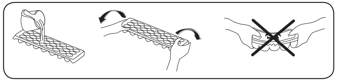 AEG RCB636E2MX Freezer Fridge - completely frozen