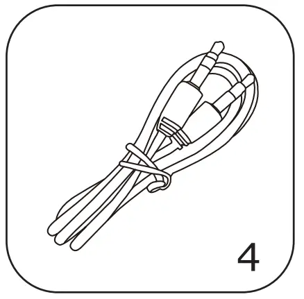 Using RCA audio out (Red/White ports labeled “AUDIO OUT”)