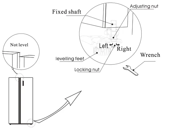 TEKA TSBS584X 532L Side-by-Side Refrigerator - Diogram