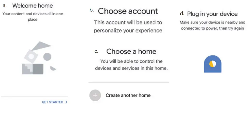 GOOGLE HOME SETTINGS