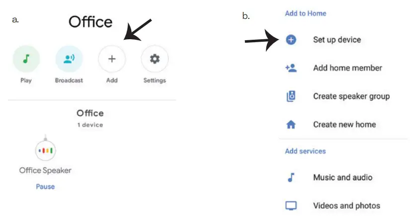 GOOGLE HOME SETTINGS